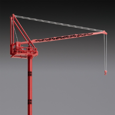 クライミングクレーン 小型 レッド